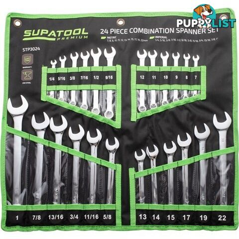 Combination Spanners Set 24 Piece Kincrome STP3024