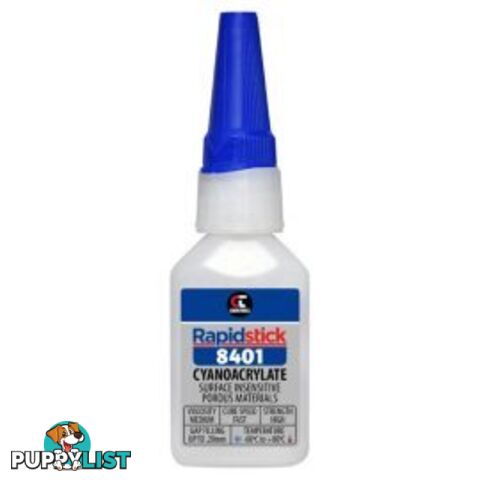 Rapidstick 8401 Cyanoacrylate Instant Adhesive 25ml General Purpose