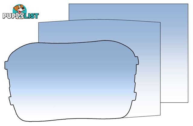 Clear Outer Lens 115 x 95mm Suits Miller ProHobby & Others CL11595-10 Pkt:10