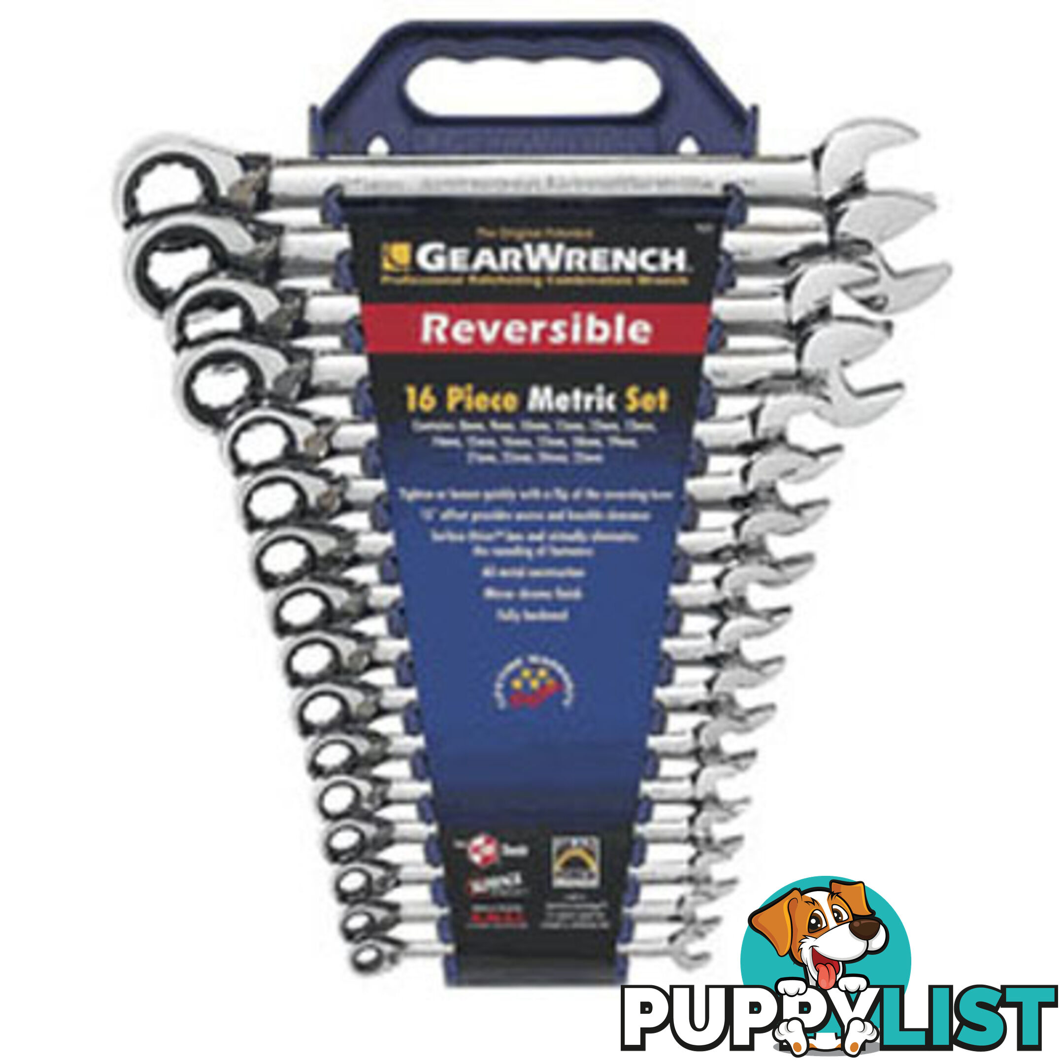 GEARWRENCH 16pc Rev Ratchet Set Metric