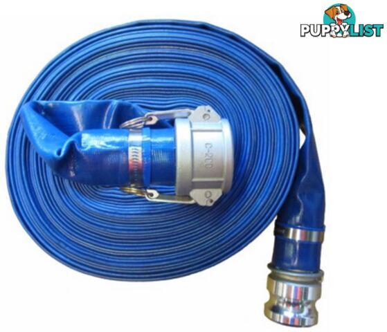 2" x 20mt Blue PVC Layflat Pump Hose