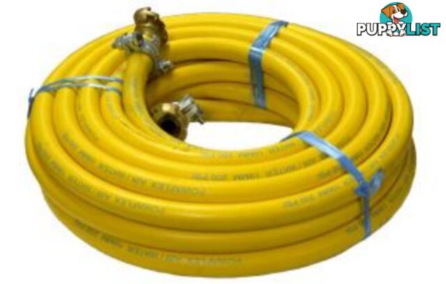 Â¾" x 20mt Yellow Rubber Fitted Compressor Hose