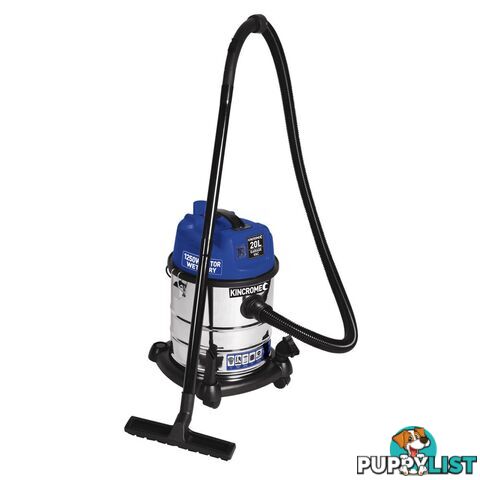 Wet and Dry Garage Vacuum 20L 1250W/240V Motor Kincrome KP702