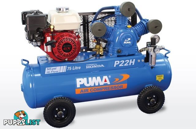 Air Compressor 75 Litres Honda Petrol Puma PU P22H