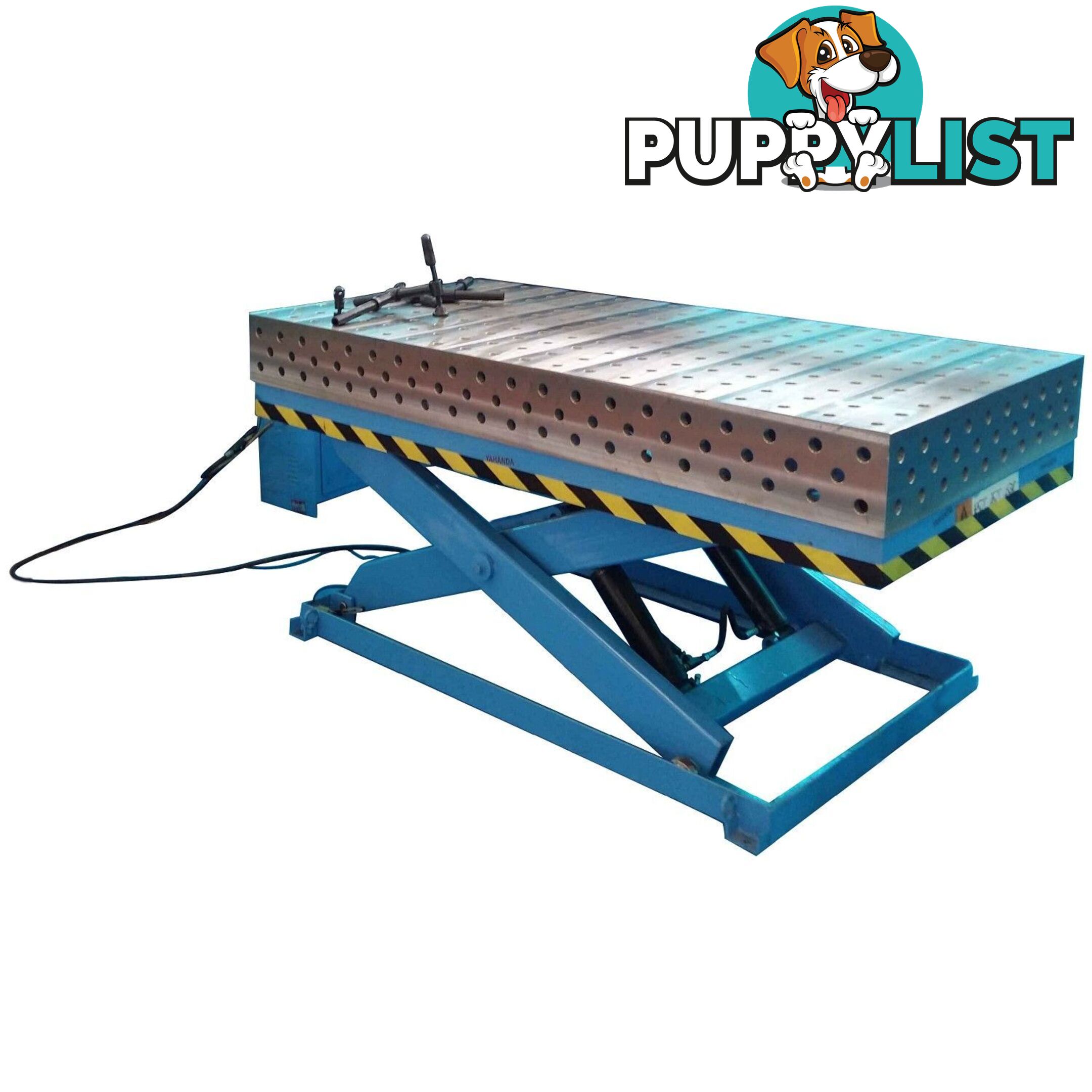 3D Welding Table With Hydraulic Scissor Lift 2000mm X 1000mm X 100mm 16YY2010