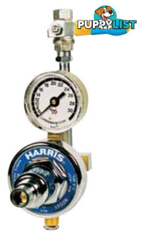 Harris Model 601 Preset reg with 1/2 bsp nipple and 30lpm Flowmeter