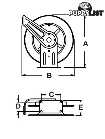TW SERIES TWIN WELDING REEL TW84000 Wheel Only