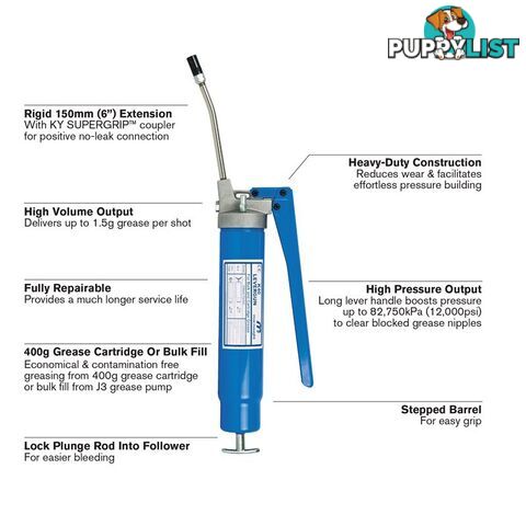 K40 LEVERGUNÂ® 400g Grease Gun - K40-01