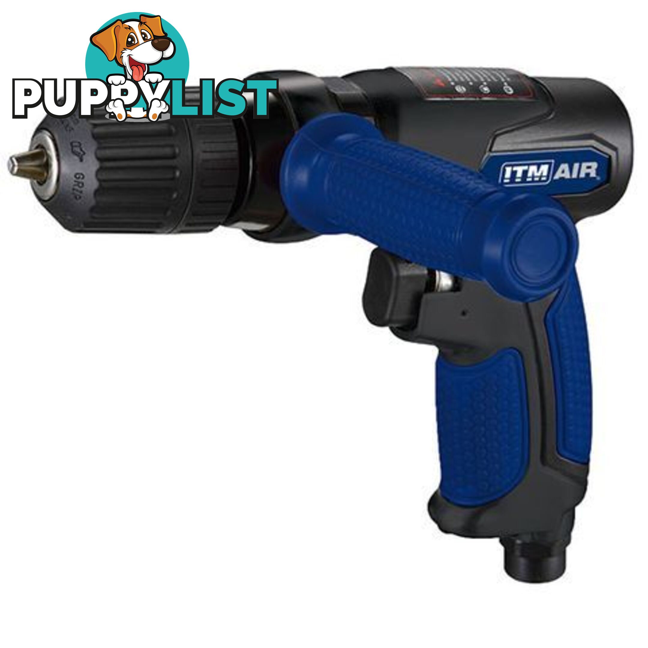 ITM Air Drill, 3/8" Keyless Chuck, 2200 rpm ITM TM340-724