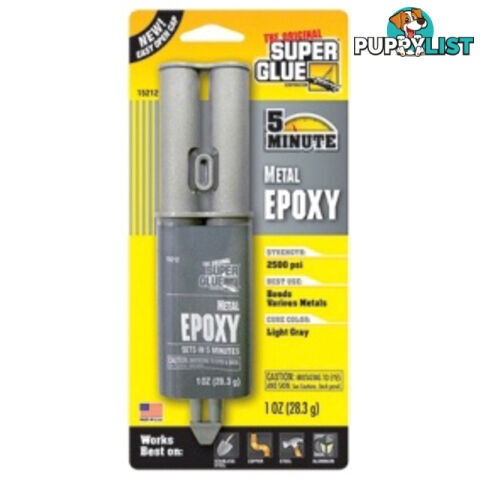 Metal Epoxy Fast Set Super Glue Molytec 28.3g 15212 Pack of 12