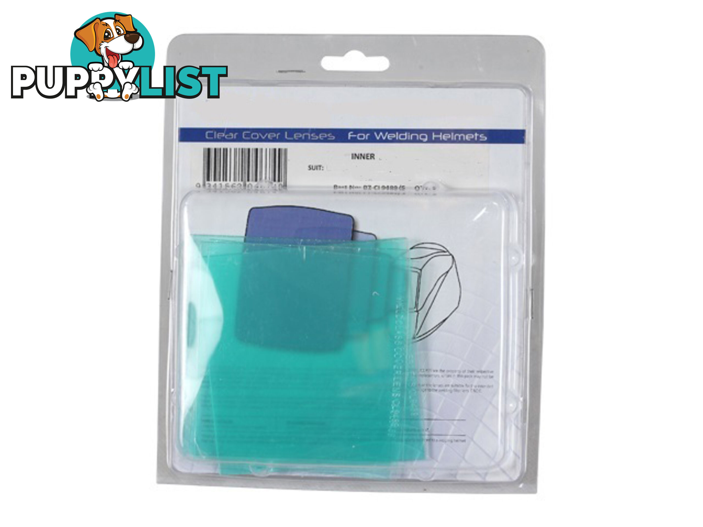 Clear Inner Lens 102 x 42 mm Suits Weldclass Promax 200 PKT:5 WC-05320