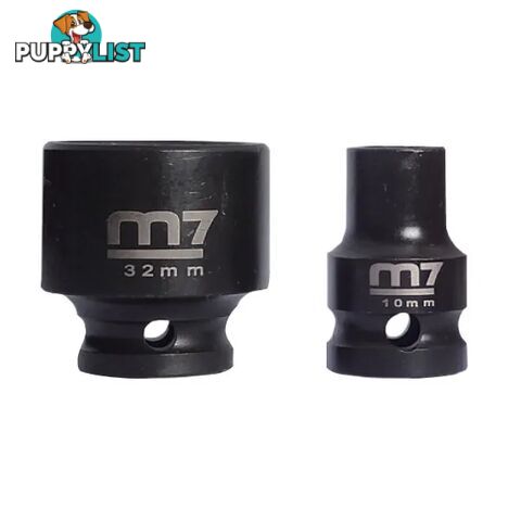 Impact Socket With Hang Tab 1/2" Drive 6 Point 12mm M7 M7-MA411M12