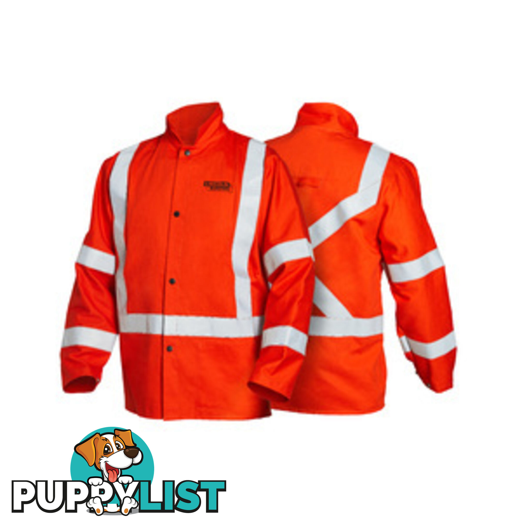 High Visibility FR Orange Jacket With Reflective Stripes - LARGE K4692-L