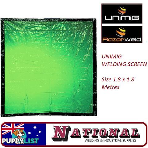 Welding Screen Only 1.8 Metres x 1.8 Metres Green XAGWC