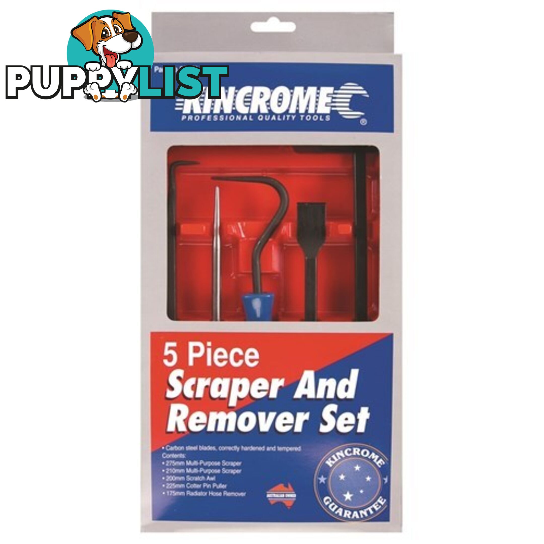 Scraper & Remover Set 5 Piece Kincrome 06059