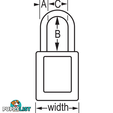 Green Zenex Safety Padlocks 38mmX38mm Masterlock 410GRN