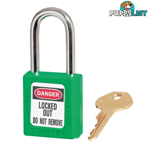 Green Zenex Safety Padlocks 38mmX38mm Masterlock 410GRN