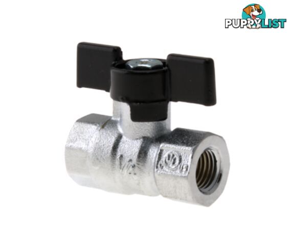 Ball Valve 1/4NPT Oxygen Black Handle Tesuco T-VA00706