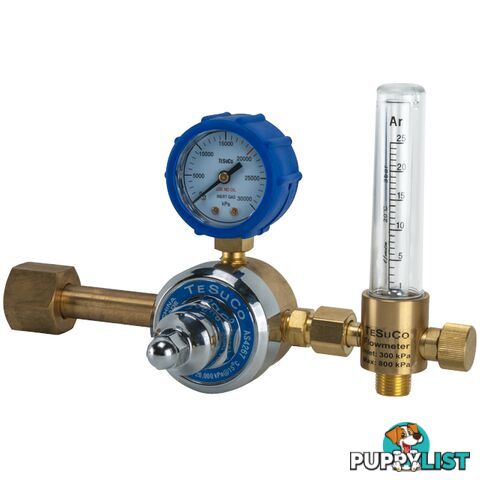 Regulator 1 Stage Side Entry CO2 with Flowmeter Type 30 Tesuco RC1SCDFM