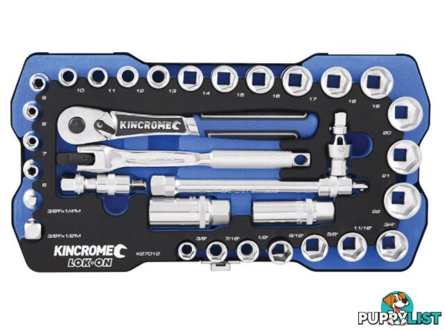 Socket Set 33 Piece 3/8" Drive - Metric & Imperial Kincrome K27012