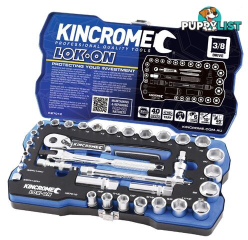 Socket Set 33 Piece 3/8" Drive - Metric & Imperial Kincrome K27012