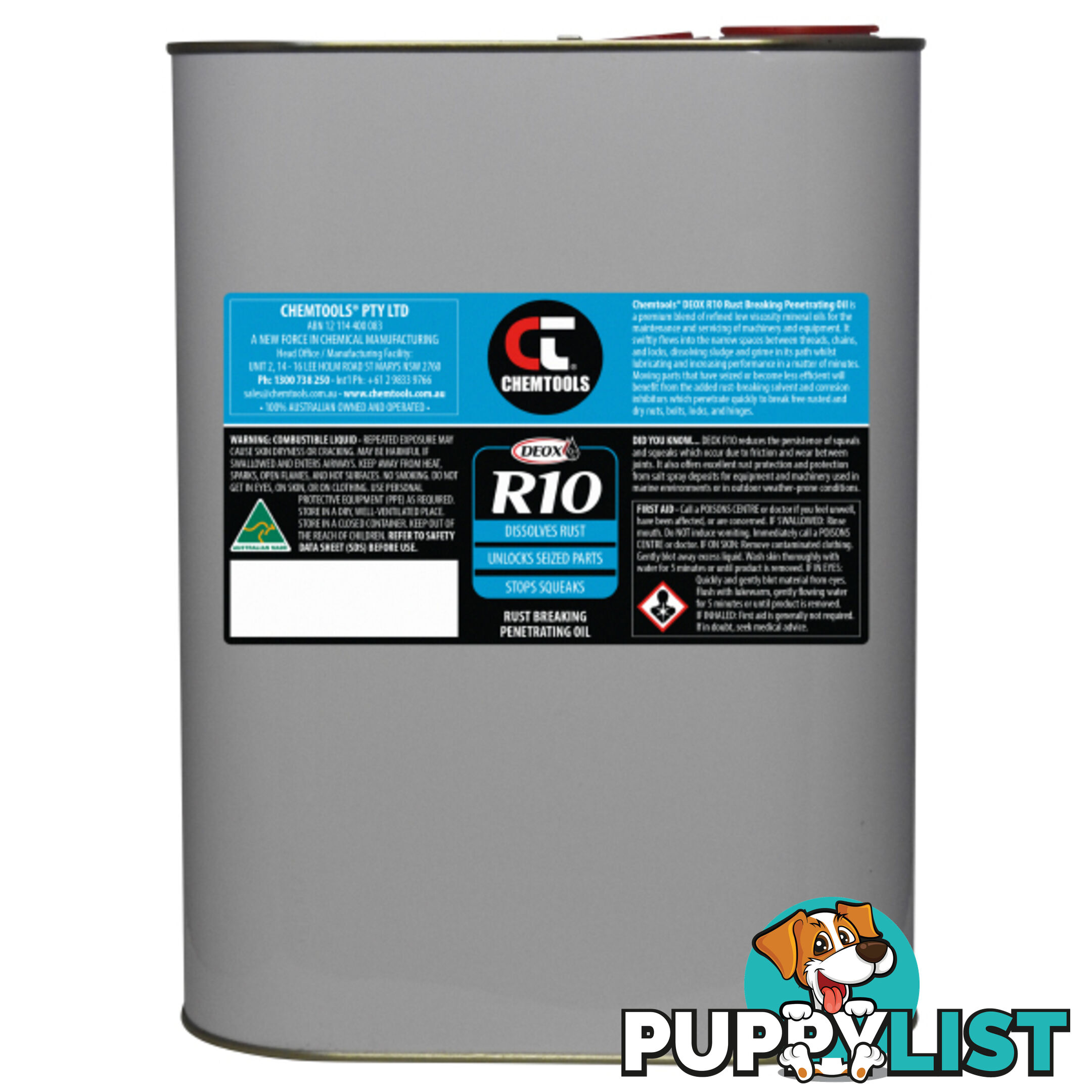 DEOX R10 Rust Breaking Penetrating Oil CT-R10-20L