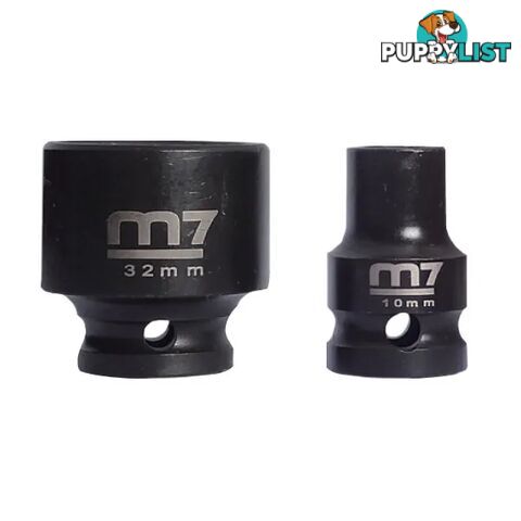 Impact Socket With Hang Tab 1/2" Drive 6 Point 20mm M7 M7-MA411M20