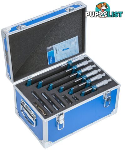 150mm Metric Outside Micrometer 6 Piece Set Accud AC-321-006-06