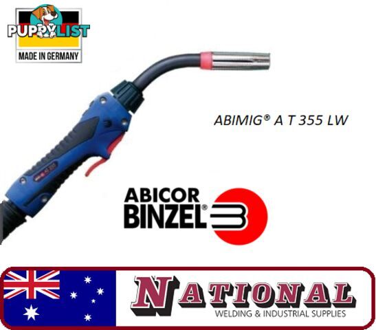 ABIMIGÂ® A T 355 LW MIG/MAG MIG Welding Torch 3 Metres Binzel 014.H390.1