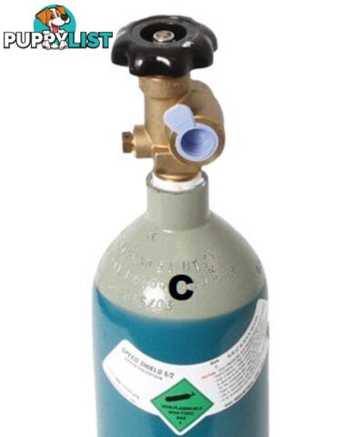 Size C Argon 5/2 (Mixed) MIG Gas Refill (no cylinder) GasArCo2C-re