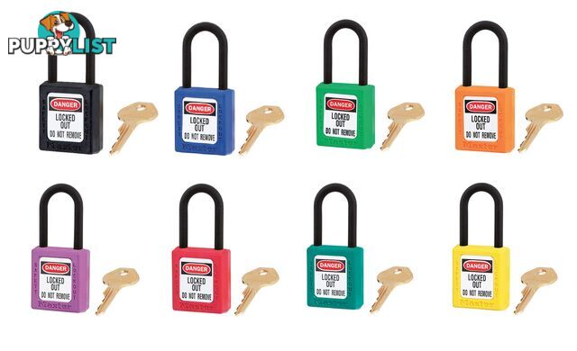 Dielectric Zenexâ¢ Safety Padlock 38mmX38mm Nylon Shackle Masterlock