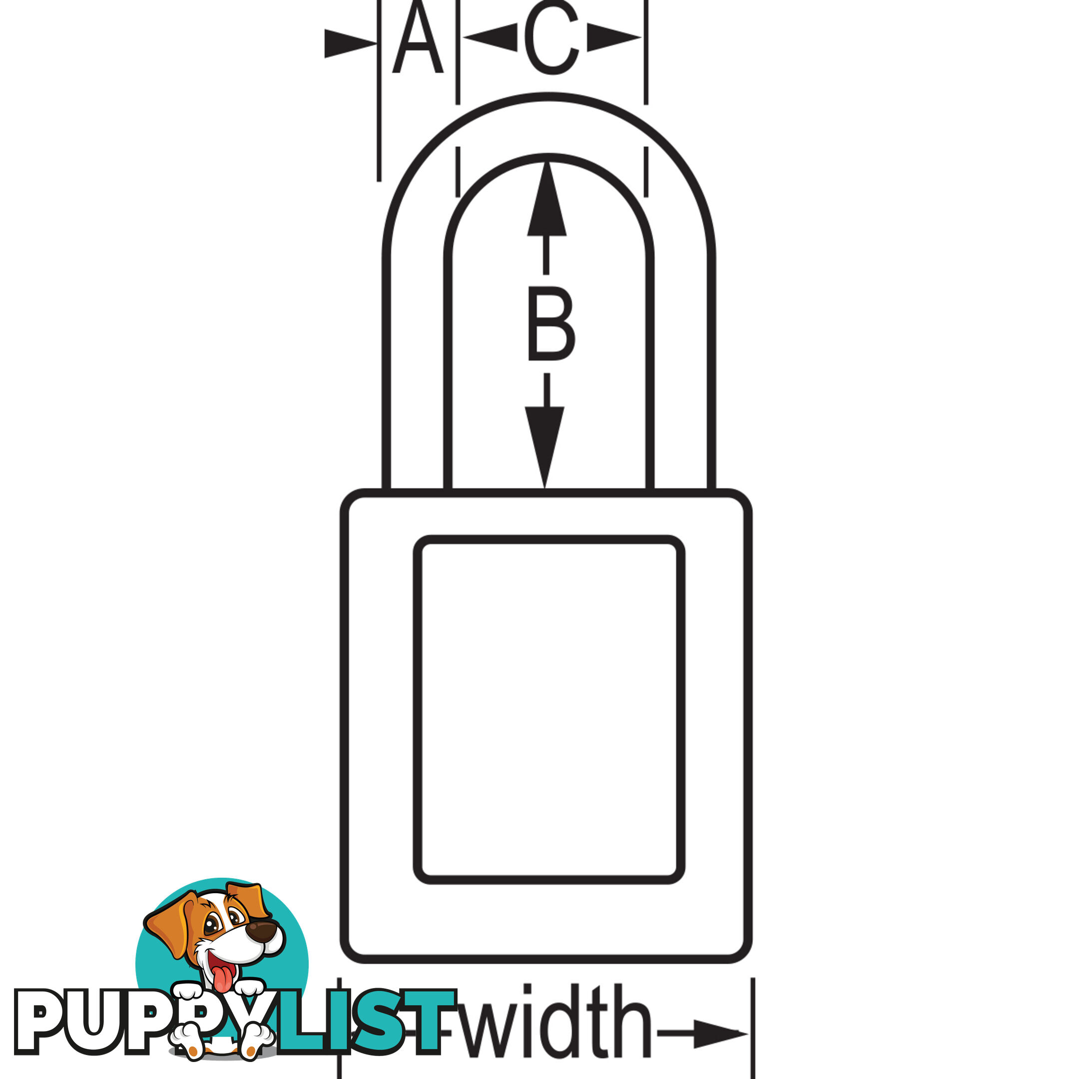 Dielectric Zenexâ¢ Safety Padlock 38mmX38mm Nylon Shackle Masterlock