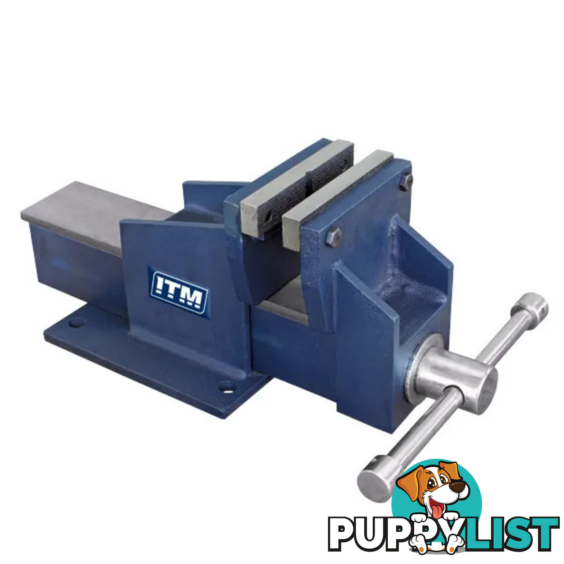 150mm Fabricated Steel Bench Vices - Straight Jaw ITM TM102-150