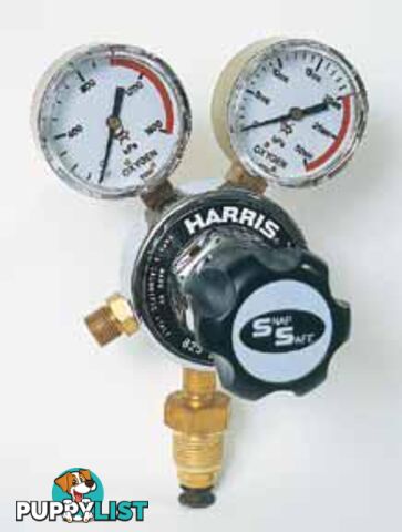 Harris Model 825 Hydrogen reg, Vertical inlet, 0-1000kpa