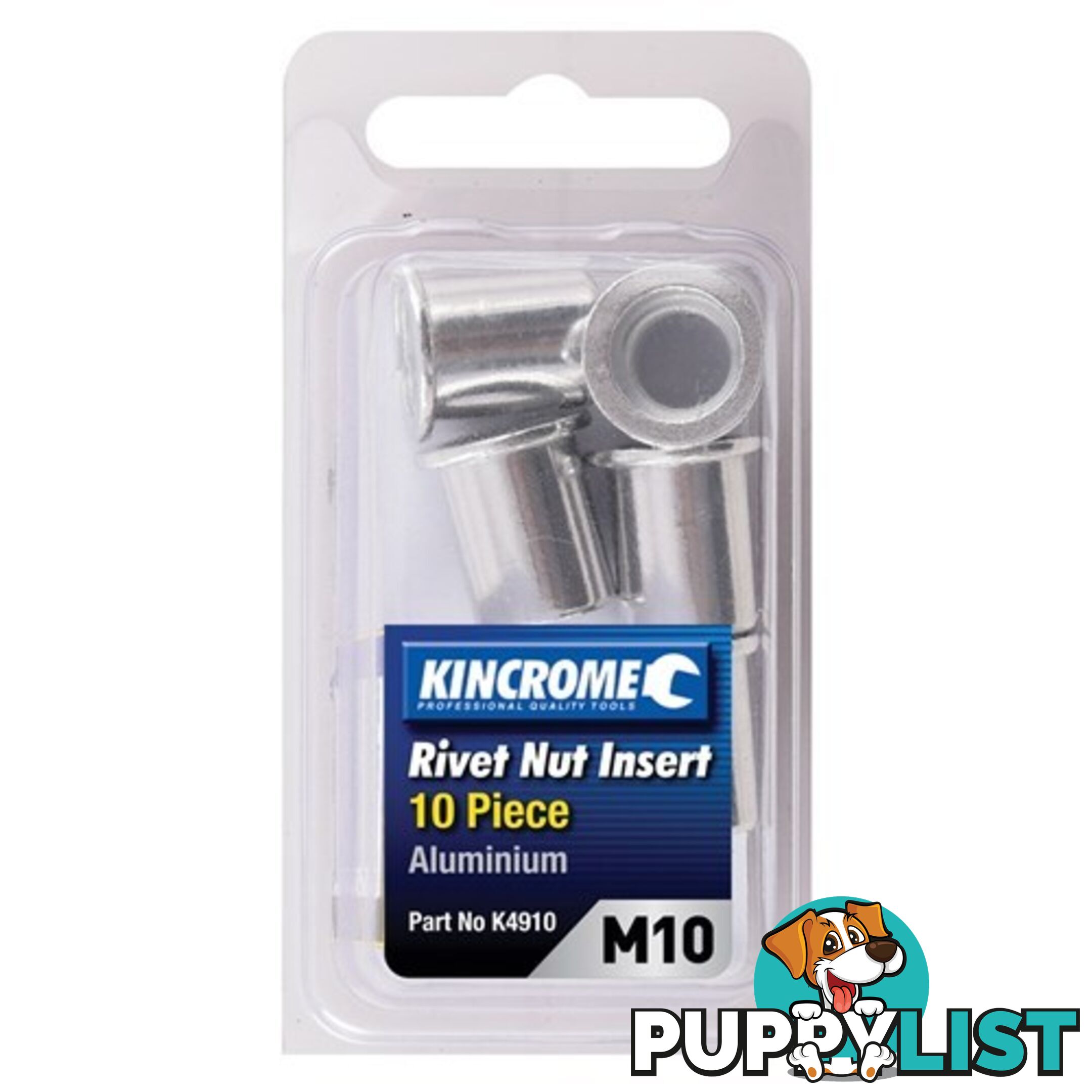 Rivet Nut Insert M10 (Aluminium) - 10 Pack Kincrome K4910