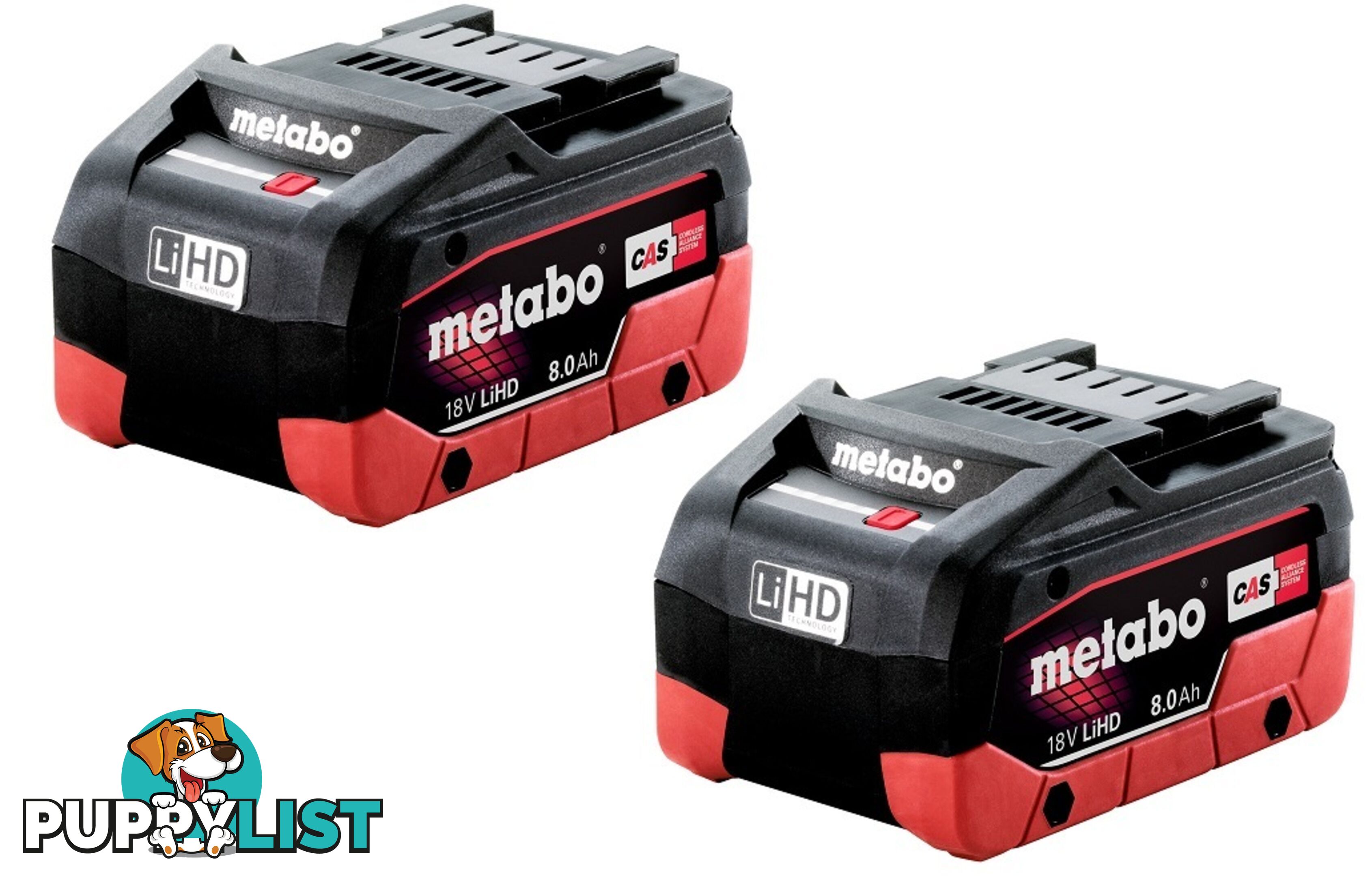 8.0Ah 18V LiHD Battery Pack of 2 Metabo AU32102800