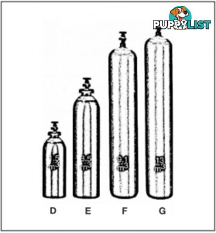 HELIUM Gas C Size Bottle + Gas Purchase Outright GASHEC