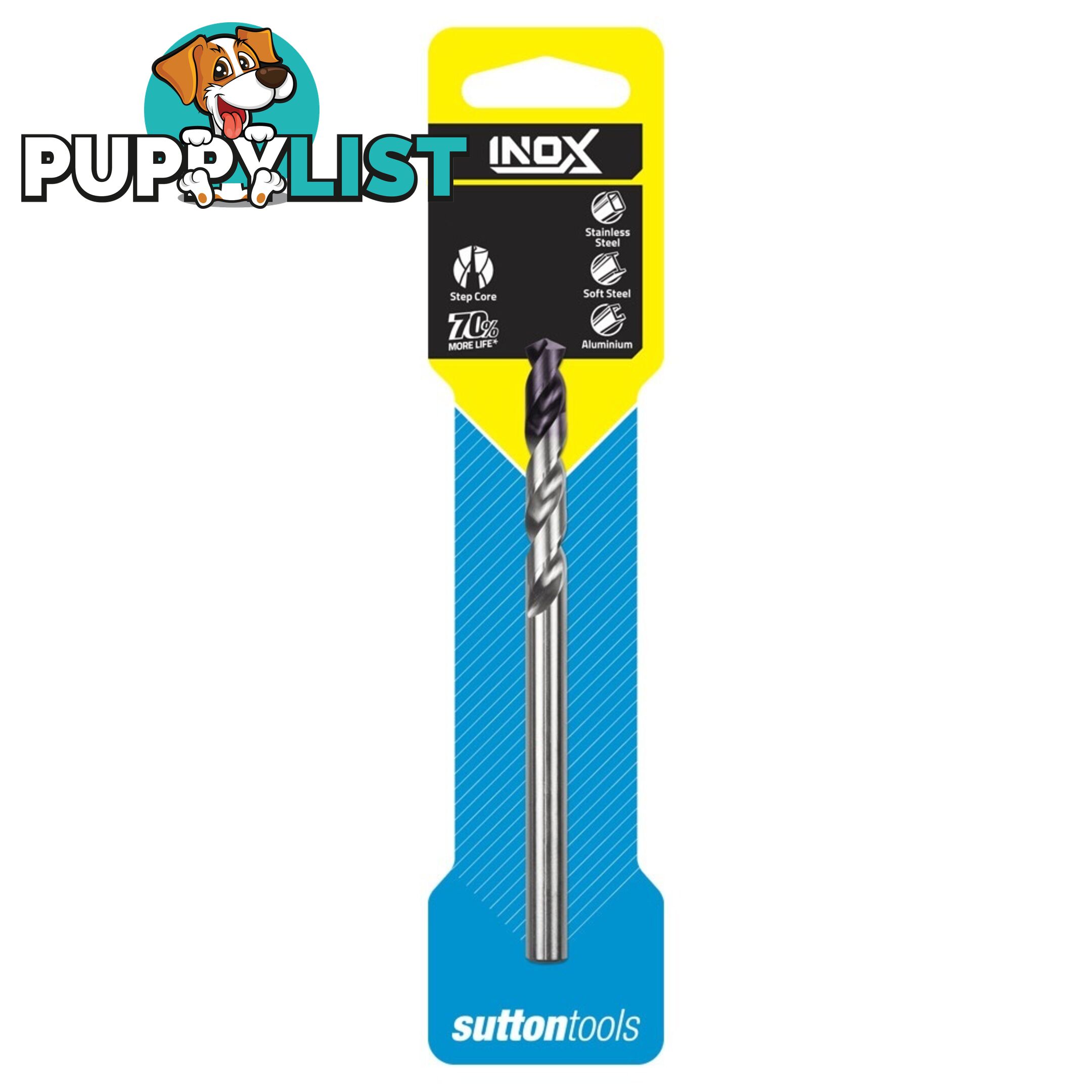 D1850350 DRILL D185 3.5 mm JOBBER INOX TiAIN Tip DIN338 HSS Carded