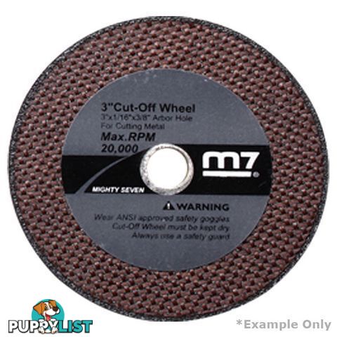 M7 Cut Off Wheel 100 X 1.6 X 9.53mm To Suit QC234 ITM M7A-QB914