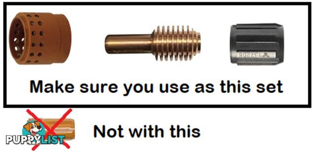 Plasma Hand Torch Consumable Kit For 65 Plasma T-DMXKIT65H