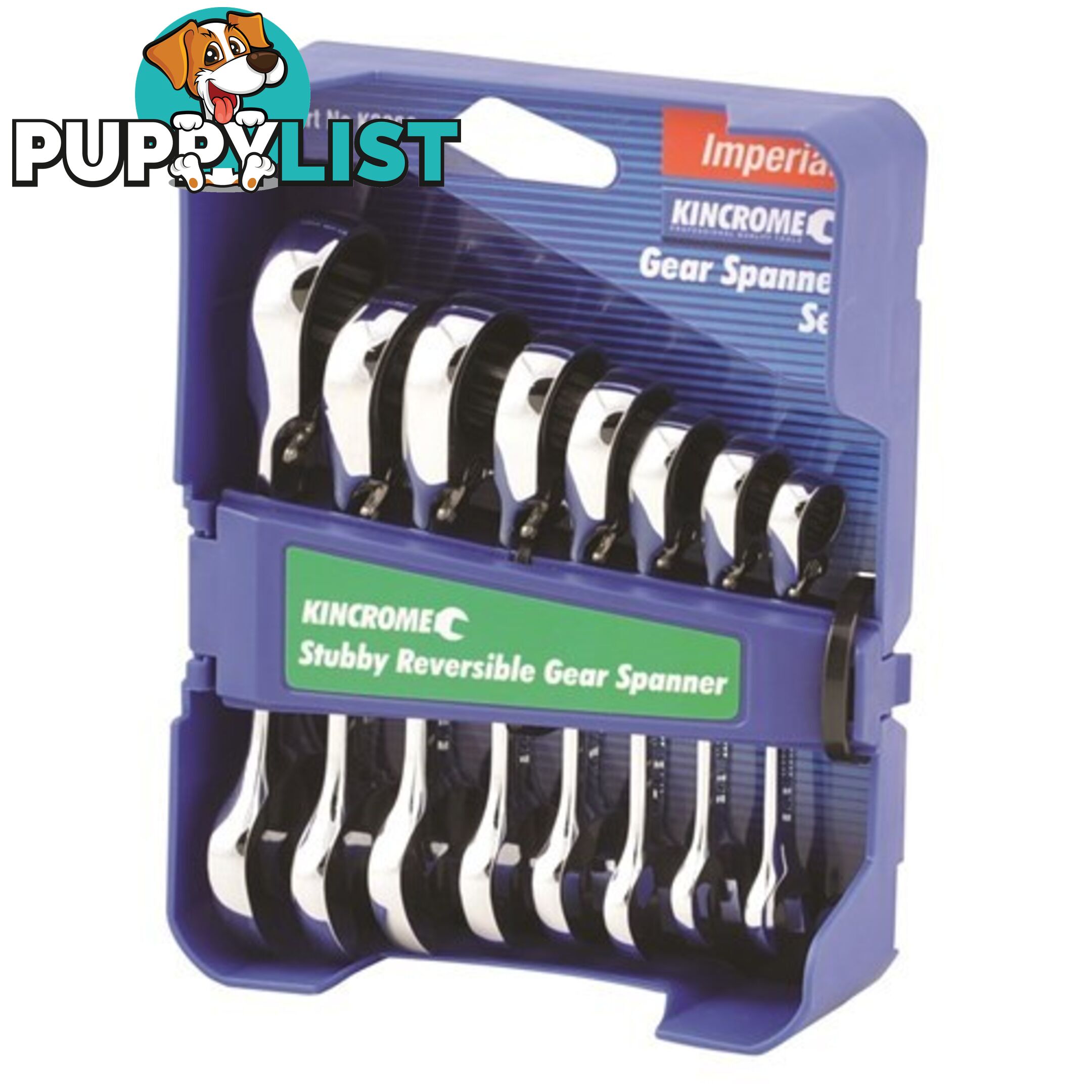 Combination Stubby Gear Spanner Set 8 Piece kincrome K3803