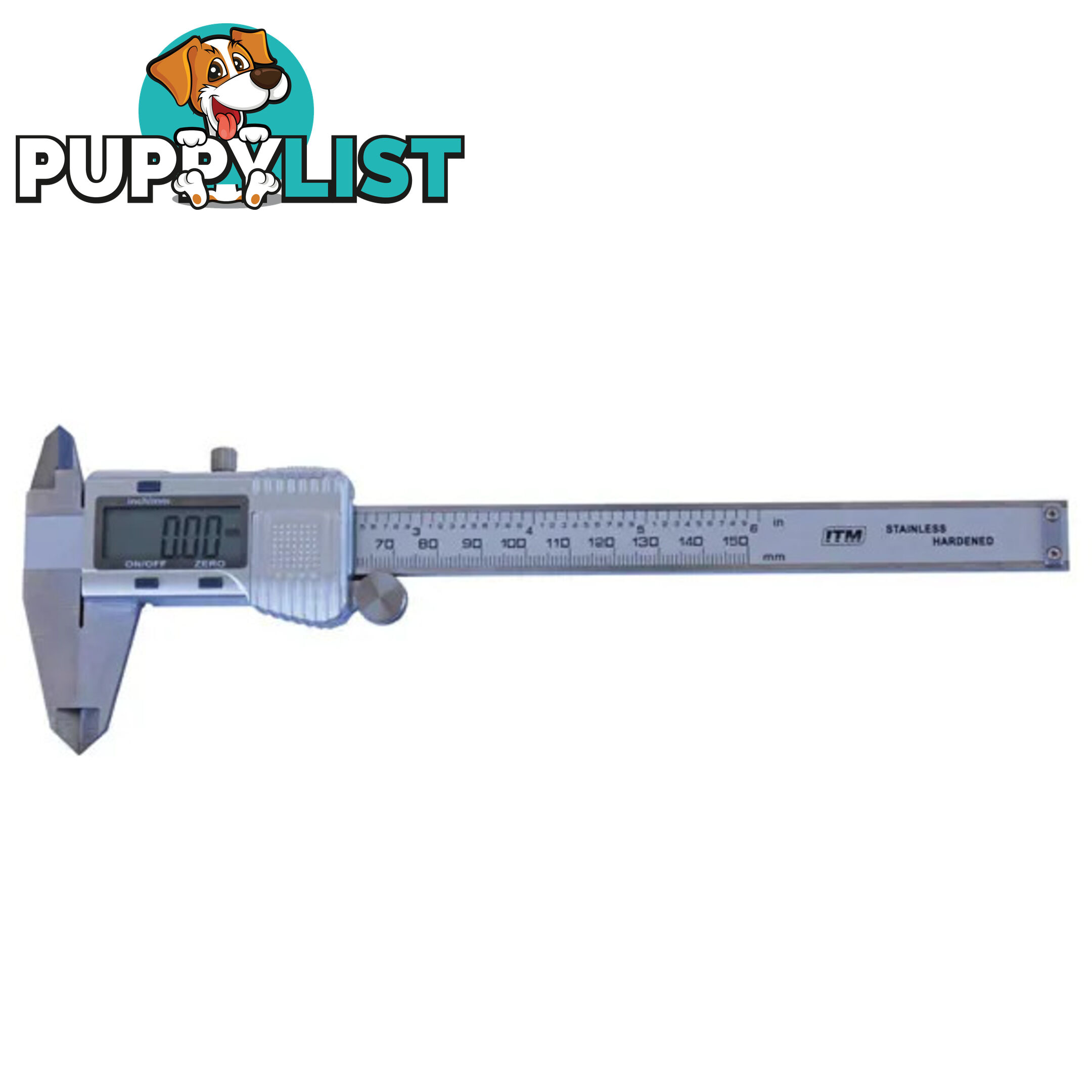 Digital Vernier Caliper Stainless Steel 0-150mm ITM TM610-115