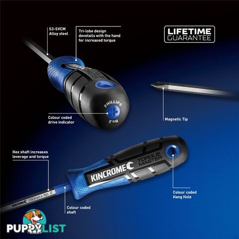 TorquemasterÂ® TorxÂ® Screwdriver T20 X 100mm Kincrome K5573