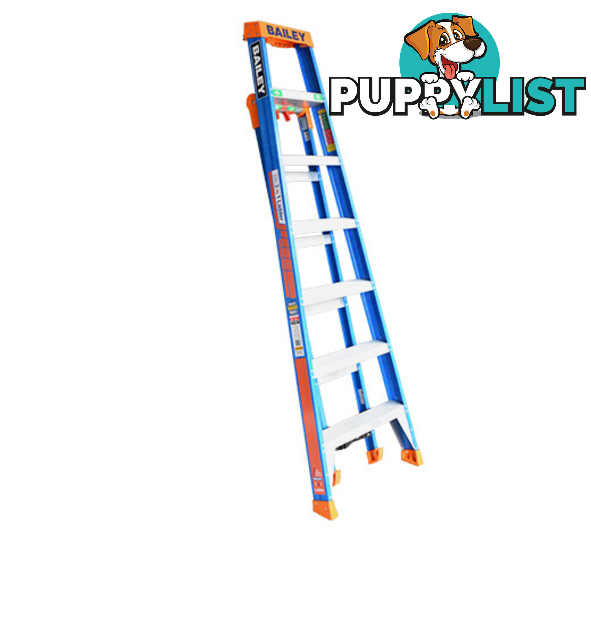 Fibreglass Ladder 2.4 Metres Multipurpose Step/Leaning/Straight Bailey FS13886