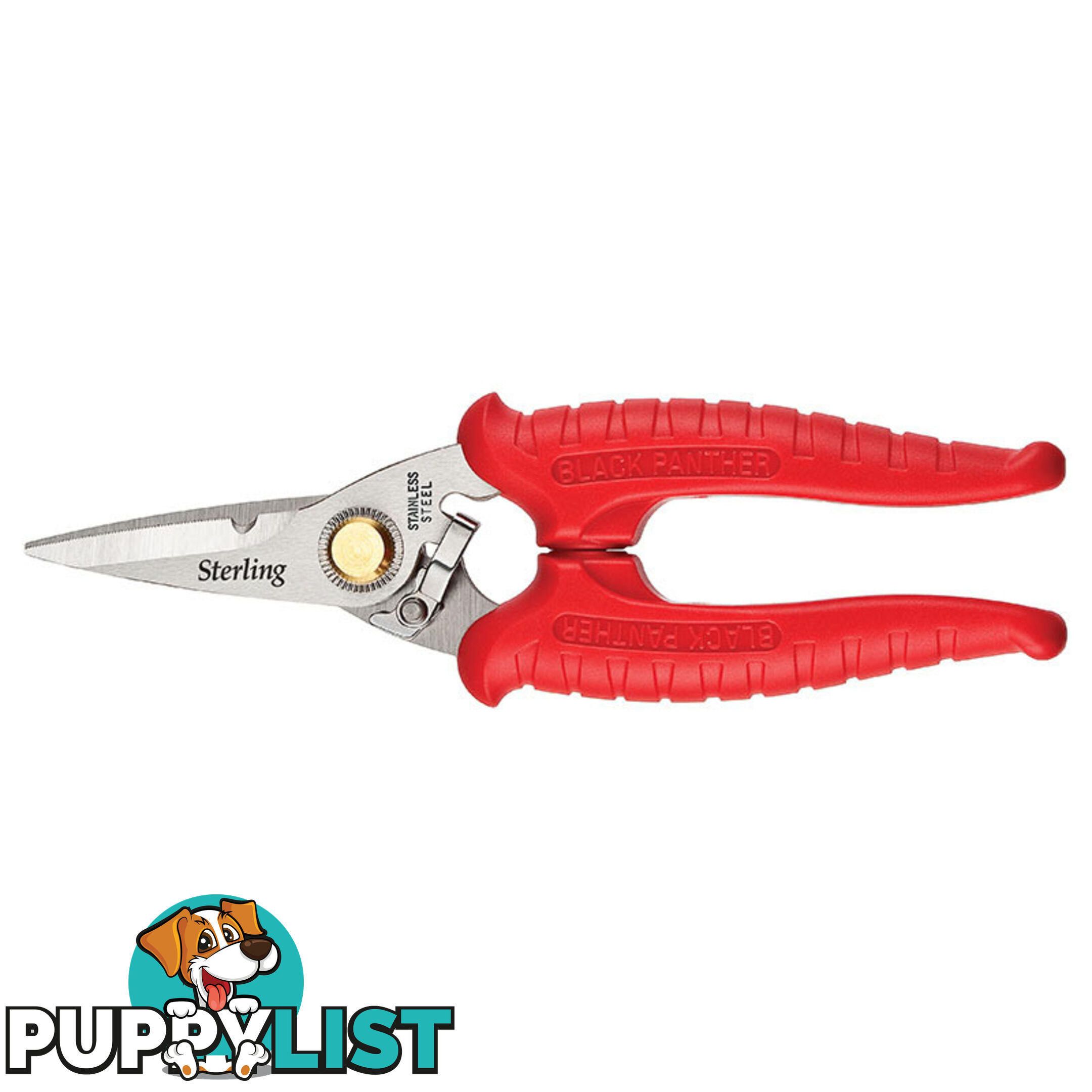 185mm Black Panther Red Hi Tensile Industrial Snips 29-702