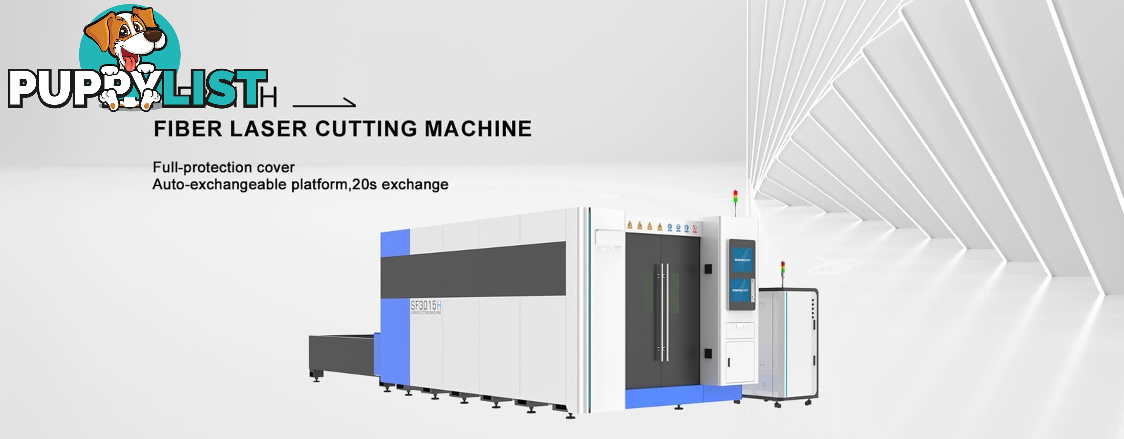 Fibre Laser Cutting Machine Auto exchangeable Platform SF3015H