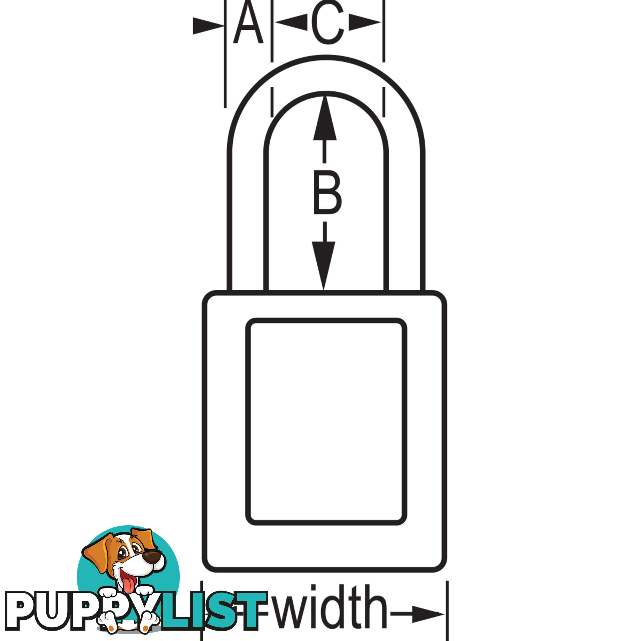 Dielectric Zenexâ¢ Safety Padlock 38mmX38mm Nylon Shackle Masterlock