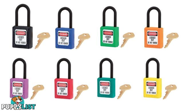 Dielectric Zenexâ¢ Safety Padlock 38mmX38mm Nylon Shackle Masterlock