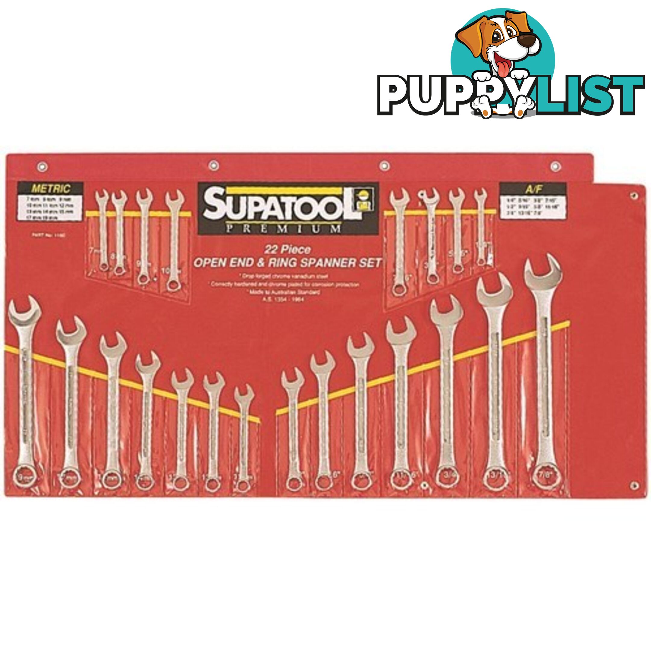 Combination Spanner Set 22 Piece 1160