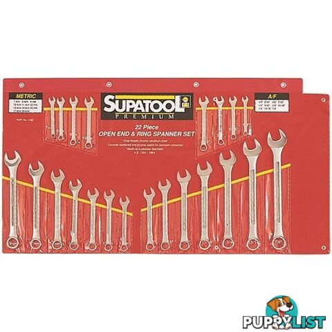 Combination Spanner Set 22 Piece 1160